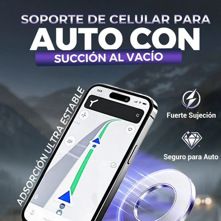 Soporte Magnético 360° con Ventosa – Fijación Súper Segura para Móvil