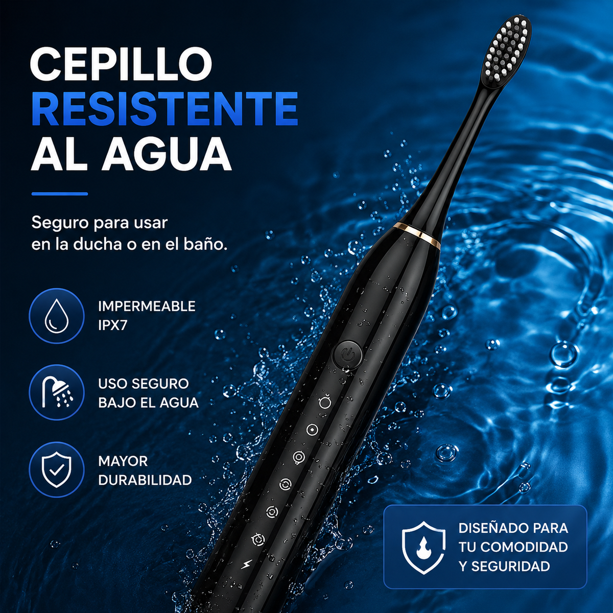 Smile Pro® | Cepillo Dental Eléctrico + 4 Cabezales