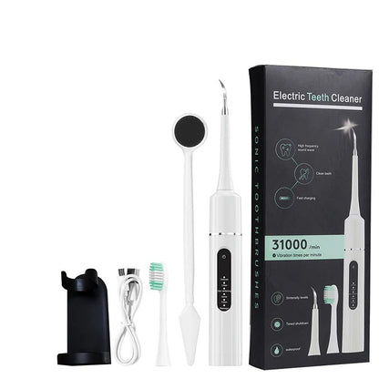 🦷 ¡50% DE DESCUENTO! 💦 Limpiador Dental Ultrasónico 5 en 1 - 3 Velocidades Ajustables para una Limpieza Profunda y Suave ✨