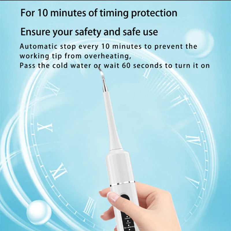 🦷 ¡50% DE DESCUENTO! 💦 Limpiador Dental Ultrasónico 5 en 1 - 3 Velocidades Ajustables para una Limpieza Profunda y Suave ✨