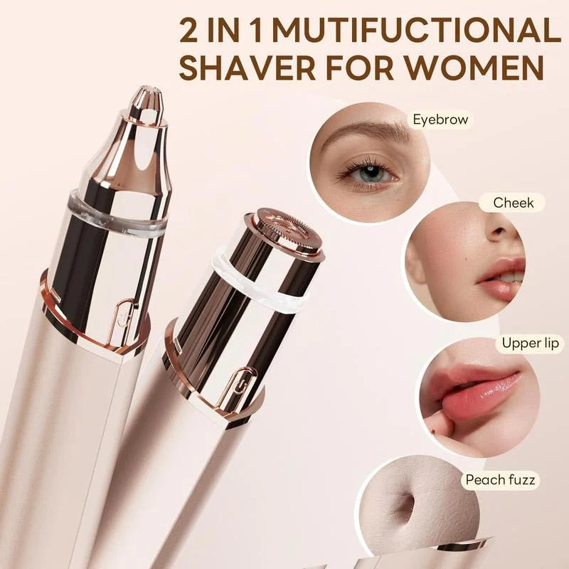 💗¡Oferta especial de último día! Dispositivo✨ 2 en 1 para depilación facial y de cejas para mujeres